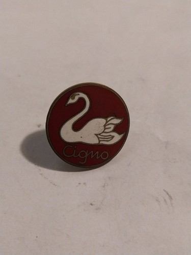 Distintivo smaltato cigno - distintivo,