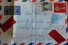 2 FRANCOBOLLI su Lettera viaggiata DICEMBRE 1968  BUNDESPOST DEUTSCHLAND