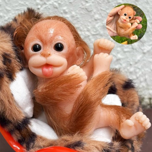 Mini bambola reborn scimmia