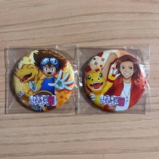 Set Distintivi Grande Digimon Exhibition Taichi & Agumon Ottime Condizioni