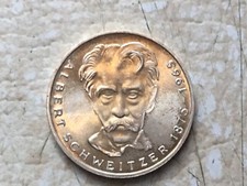 Lotto monete mondiali 1975 GERMANIA argento 5 marchi ORO TONICO TEDESCO e 1/4 di libbra