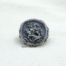 Anello uomo San Michele