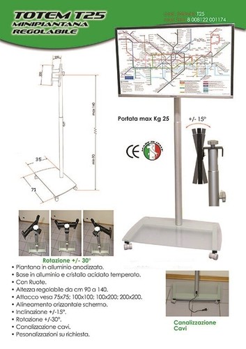 Porta piantana base in - tv,