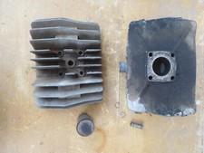 MOTORI MINARELLI P4 P6 50 TUBONE CROSS GRUPPO TERMICO CILINDRO TESTA CROMATO 