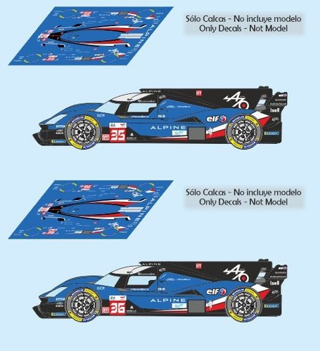 Decals alpine m424 - alpine, mans