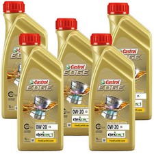 5x Olio Motore Castrol Edge 0w20 C5