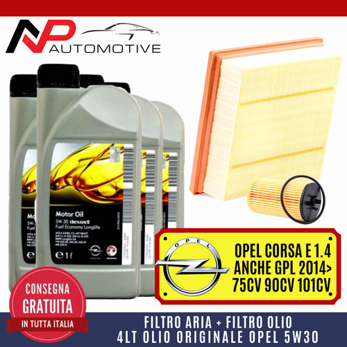 Kit tagliando opel corsa 4 - e, 1.4