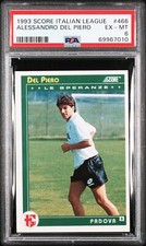 Card 1993 Score #466 ALESSANDRO DEL PIERO Le speranze PSA 6 rookie