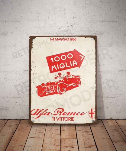 Plaque métal vintage - , 1000