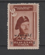 1946 POLONIA  POLSKA  CORPO POLACCO N° 1- WARTOSC  UN VAL MNH MF97452