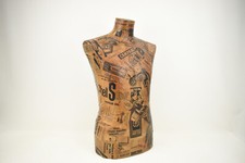 Busto Sartoriale Uomo - taglia 48 Rivestito con Pubblicità anni 20/30