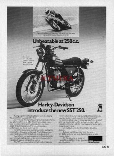 Harley davidson sst - 'sst, 250'