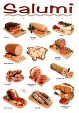 Cartolina Salumi, N, LARDO, SPECK, SALAME, COTTO, M