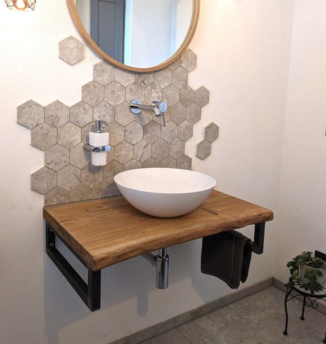 Lavabo rovere piano legno - in,