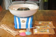 Fotografo elettrico per caramelle Lickleys, macchina per caramelle cotone con bastoncini e 3 zuccheri