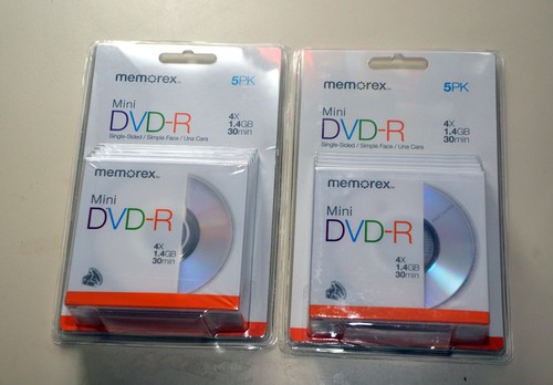 Memorex mini dvd confezione - mini, dvd-r