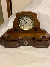 OROLOGIO VINTAGE VEGLIA IN MOBILETTO LEGNO ANNI 70