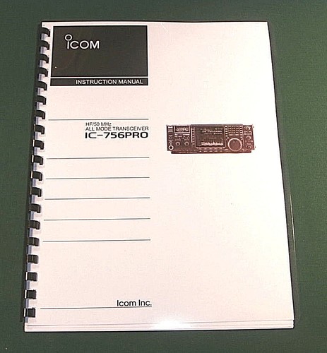 Icom 756pro manuale - ic-756pro,