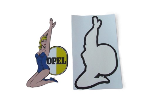 Adesivo opel pin - adesivo, pin-up