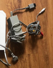 NINTENDO WII Alimentatore Power Supply + Cavo AV con Composito RCA ORIGINALI