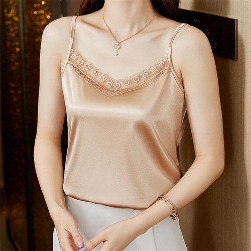 Top donna raso fiori - , pizzo