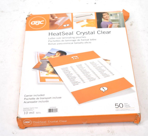Gbc heatseal crystal - crystal, clear