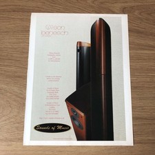 GRAM01 MAGAZINE ADVERT 11X8 NEW WILSON BENESCH LOUDSPEKAER SYSTEMS