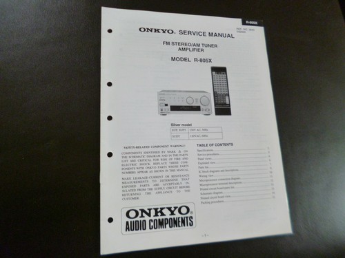 Manuale servizio originale - servizio,