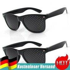 2PZ Occhiali a Griglia Occhiali da Allenamento Occhi Correzione Vista Pinhole Foro Occhiali