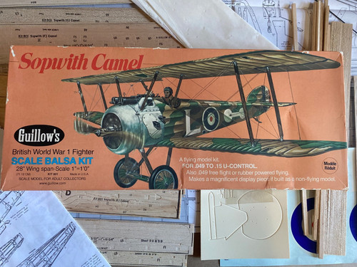 Guillow sopwith camel balsa - sopwith,