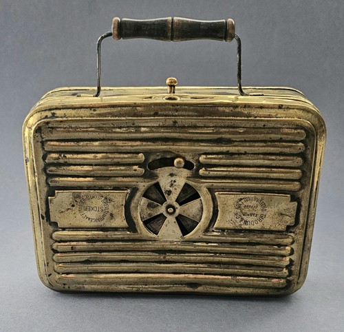 Antique french brass carriage - antique,