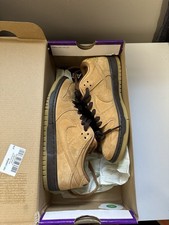 Nike SB Dunk Low Pro Men's Sneakers Mocha Wheat Flax Brown Sz 6