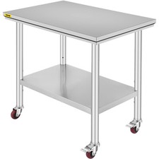 90x60cm tavolo acciaio inox - in,