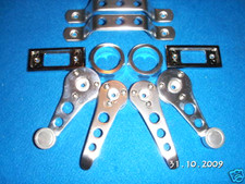 SET MINI MANIGLIE PER PORTE INTERNE CLASSICHE, SCATOLA DI PRESENTAZIONE 10 PEZZI ROSSA