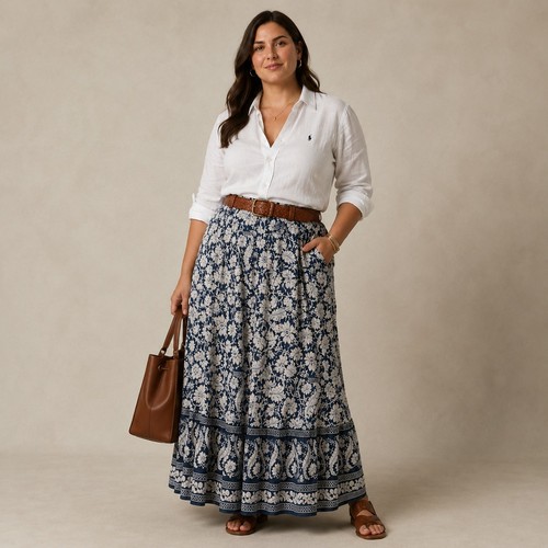 Maxi gonna midi strati chaps - maxi, a