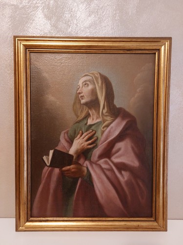 Antico dipinto olio tela - antico,