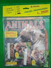 STARTER PACK ANIMALS OF THE WORLD PANINI ORIGINALE ALBUM+2 BUSTINE CON ANIM+ARCA
