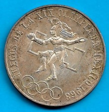 MESSICO 25 PESOS 1968 OLIMPIADI MESSICO ARGENTO SILVER