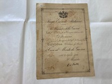 WWI DIPLOMA REI CROCE AL