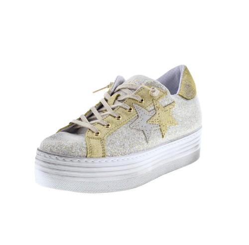 2star sneaker plateau oro - plateau,