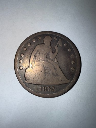 Dollaro liberty 1865 seduto - liberty,