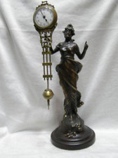 Orologio cinese meraviglioso attraente statua in rame Belle Swing Machine