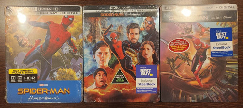 Spider man steelbook set - 4k,