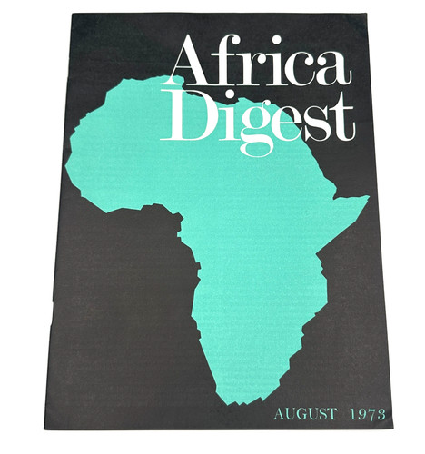 Africa digest august 1973 - africa,