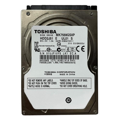 Toshiba 750 disco rigido - 750,