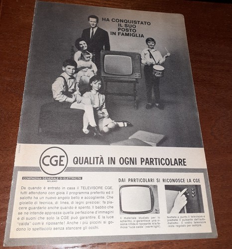 Pubblicità televisore cge - pubblicità,
