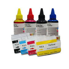KIT 4 Cartucce Ricaricabili per HP 932 XL JHP 933 XL Officejet 6700 6700 Premium