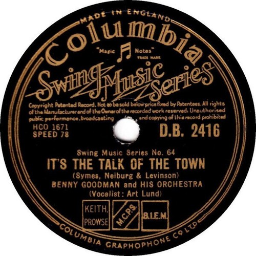 Schellack benny goodman and - goodman,