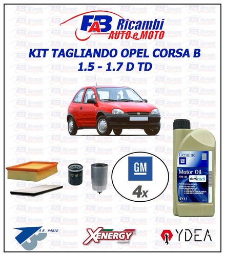 Kit tagliando opel corsa - b, 1.5