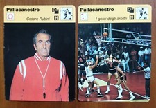 Lotto 2 Cartoline PALLACANESTRO Rizzoli 1977 - Card Sport Rare Da Collezione. 